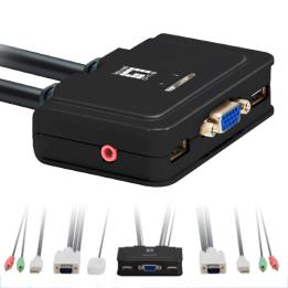 Switch KVM Leven One KVM - 0223 VGA USB per 2 CPU