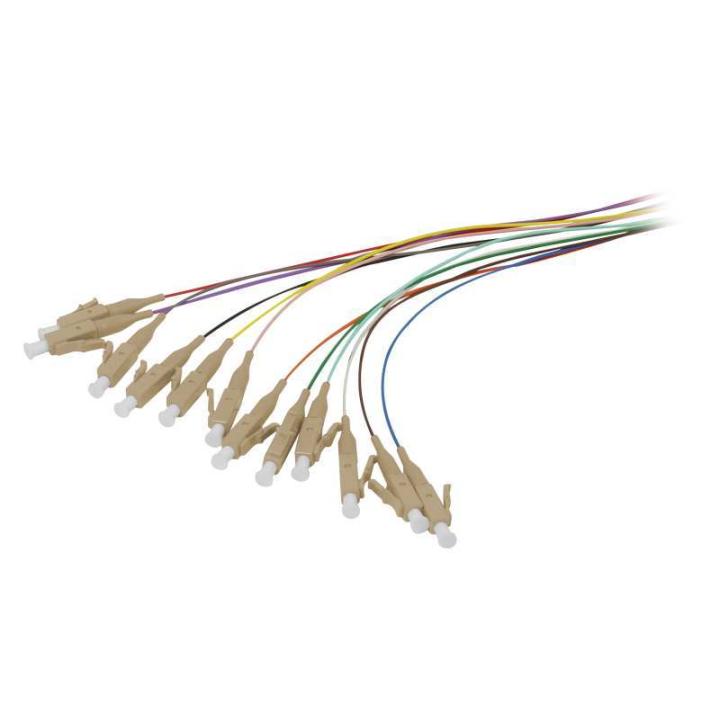 Fiber Optic Patch Panel Splicing Box, 19", 24x LC Duplex Jacks, OM4, 50/125μm Multimode, incl. pigtails, Light Gray, Synergy 21,