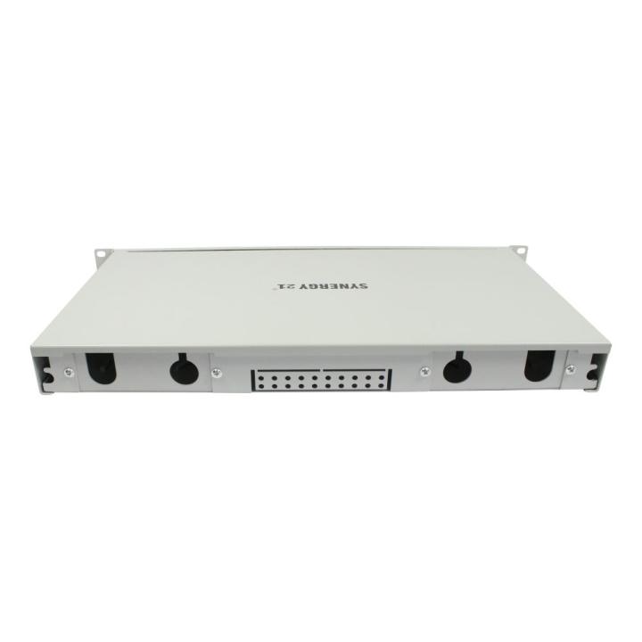 Fiber Optic Patch Panel, 6xSC Duplex Ports, 19", OM4, 50/125μm Multimode, Light Gray, Synergy 21,
