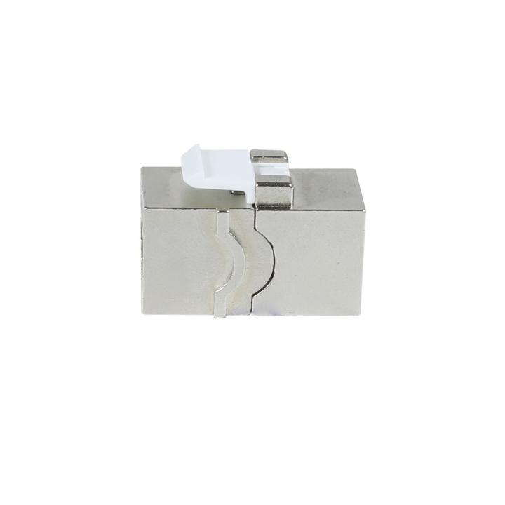 Patch Panel 8xTP-TP (Function), CAT6A, incl. Keystone Slim-line, Surface-Mount ABS, White, Synergy 21,
