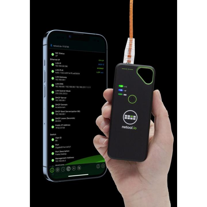 Netpeppers netool.io Pro2 portable network tester black