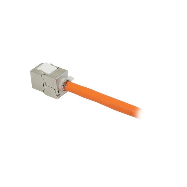 24xTP Patch Panel, CAT6A, includes Slim-line/Short Keystone jacks with dust covers, 19", 1U (t152mm), Light Gray, Synergy 21,