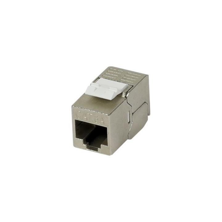 Patch Panel 16xTP,CAT6A, incl.Keystone Slim-line mit Kabelklemme, 19", 1HE(t 92mm) mit Kabelbügel, Lichtgrau, Synergy 21,