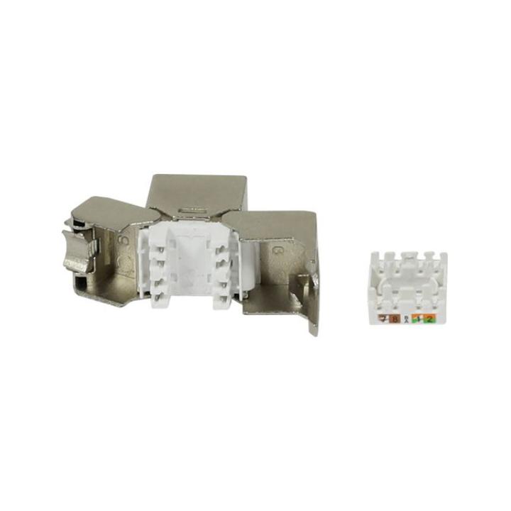 Patch Panel 16xTP,CAT6A, incl.Keystone Slim-line mit Kabelklemme, 19", 1HE(t 92mm) mit Kabelbügel, Lichtgrau, Synergy 21,