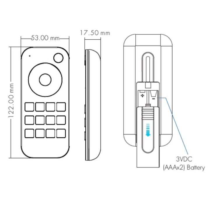 Controller LED Synergy 21, telecomando EOS 50 RF, 1 zona