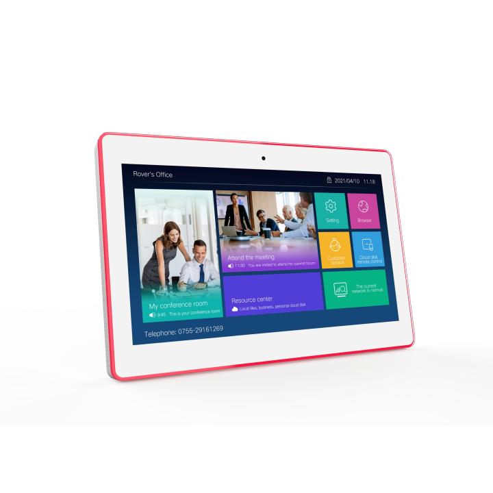 ALLNET Tablet LED RGB para sala de reuniões, 15 polegadas, RK3576, Android 16 e NFC/RFID, cor branca