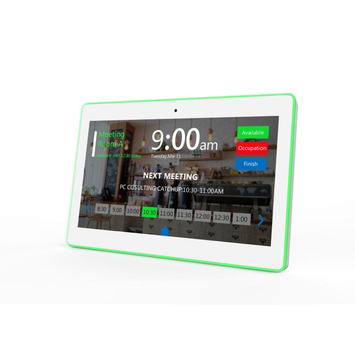 ALLNET Tablet LED RGB para sala de reuniões, 15 polegadas, RK3576, Android 16 e NFC/RFID, cor branca