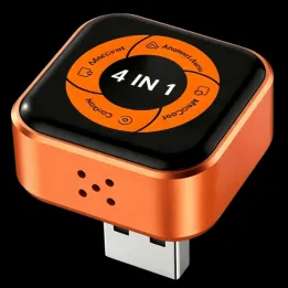 Carlinkit Mini Ultra 6 Naranja - Adaptador inalámbrico CarPlay/Android Auto