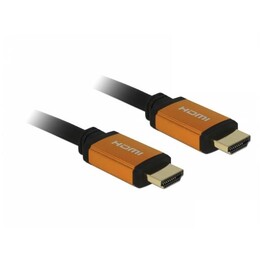DeLOCK 85728 cable HDMI 1,5 m HDMI tipo A (Estándar) Negro, Oro