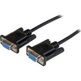 Cable null modem Db9 negro de 1 m