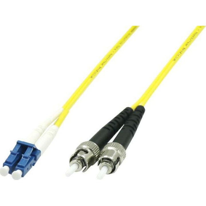 MICROCONNECT FIB411005 optical fibre cable LC-ST single-mode duplex OS2 yellow 5 m