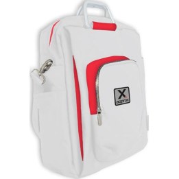 15.6'' Vertical Laptop Case, White/Red, Approx.