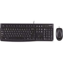 Logitech MK120 set tastiera e mouse cablato, nero