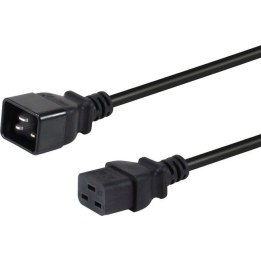 EQUIP C20-C19 cable de alimentación 3 m negro