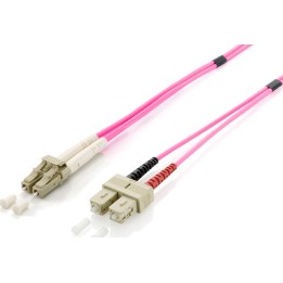Equip LC/SC Fiber Optic Patch Cable, OM4, 5m