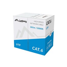 Cavo di rete Lanberg LCU6-10CC-0305-S 305 m Cat6 U / UTP (UTP) Grigio