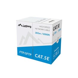 Lanberg LCF5-10CC-0305-S câble de réseau 305 m Cat5e F/UTP (FTP) Gris