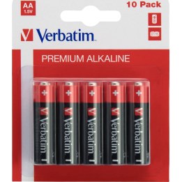 VERBATIM AA Premium Alkaline Batteries Pack of 10