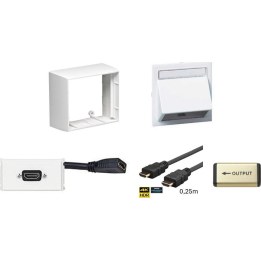 VivoLink WI221184-AMP white HDMI wall socket