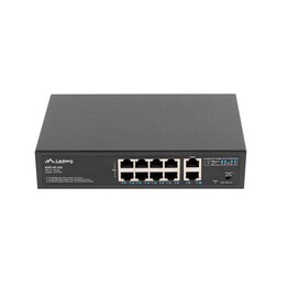 Lanberg Switch PoE+ Rack 10"/19" RSFE-8P-2GE-120