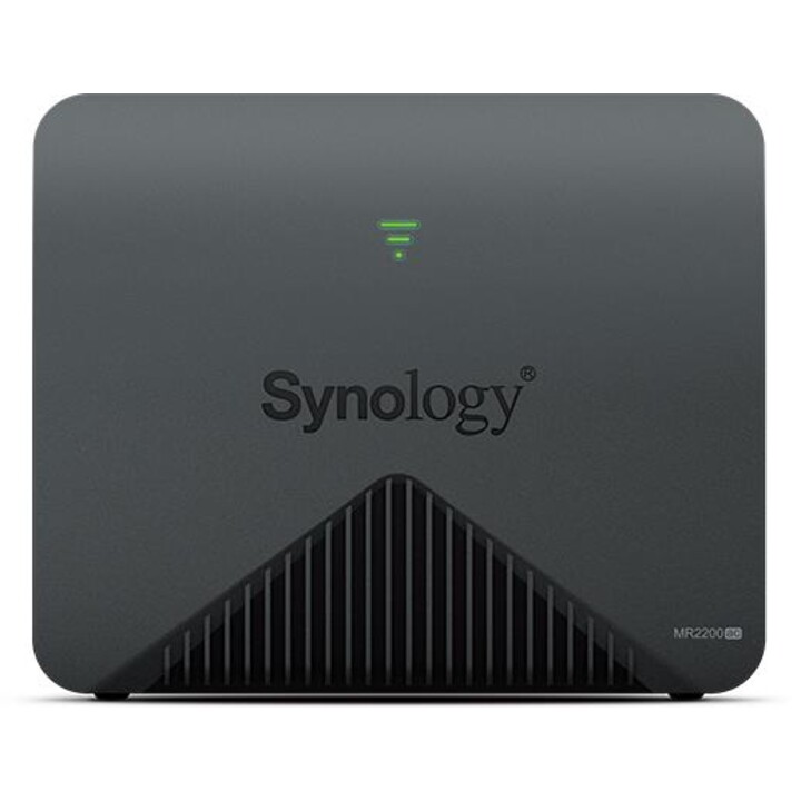 Roteador sem fio Synology MR2200AC de banda dupla (2,4 GHz / 5 GHz) Gigabit Ethernet 3G 4G preto