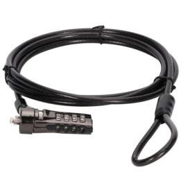 Conceptronic 4-digit combination security cable for laptops, 1.8 m