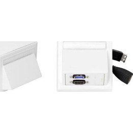 VivoLink WI221261 socket-outlet HDMI + USB A White