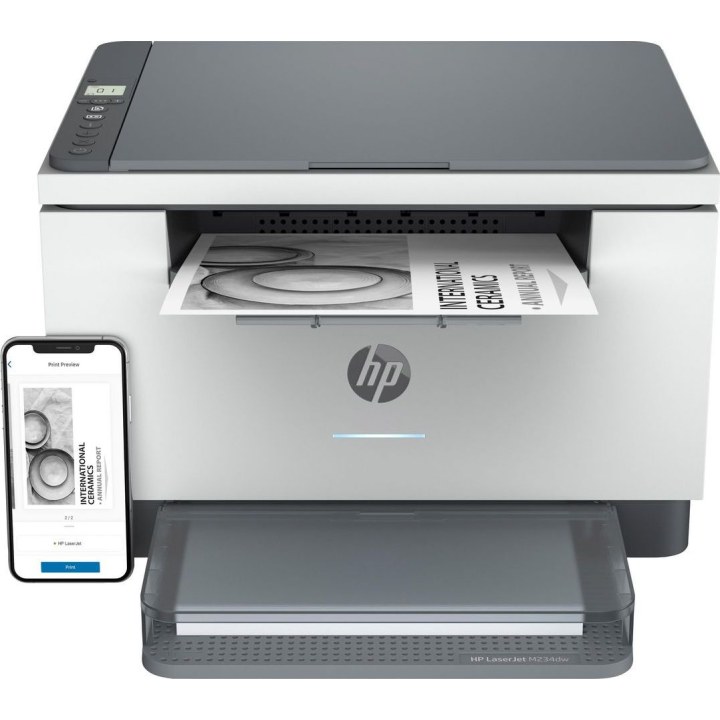HP LaserJet M234dw Wireless Multifunction Black and white Printer, Copier, Scanner; Duplex