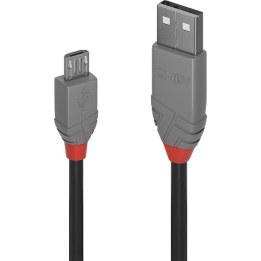 Lindy Anthra Line câble USB 2.0 A vers Micro-B 2 m noir