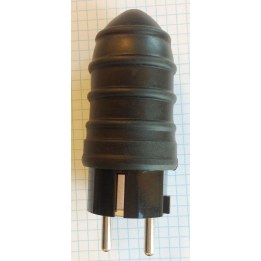 MICROCONNECT PESCHPLUG-B angled Schuko plug type F black