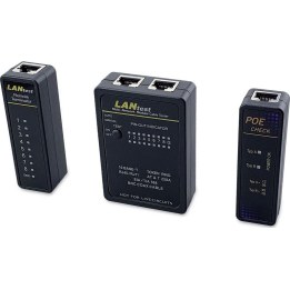 EQUIP 129968 tester de cables de red RJ45 BNC PoE negro