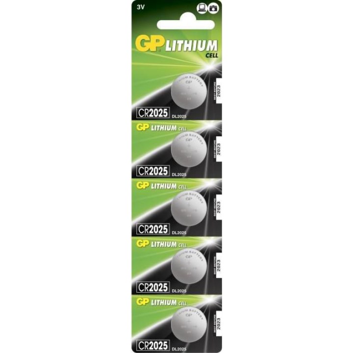 GP Lithium Button Cell Cr2025 2187