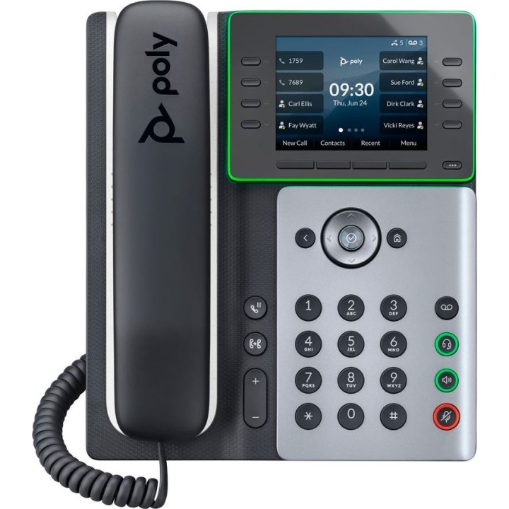 Teléfono IP Edge E300 negro,