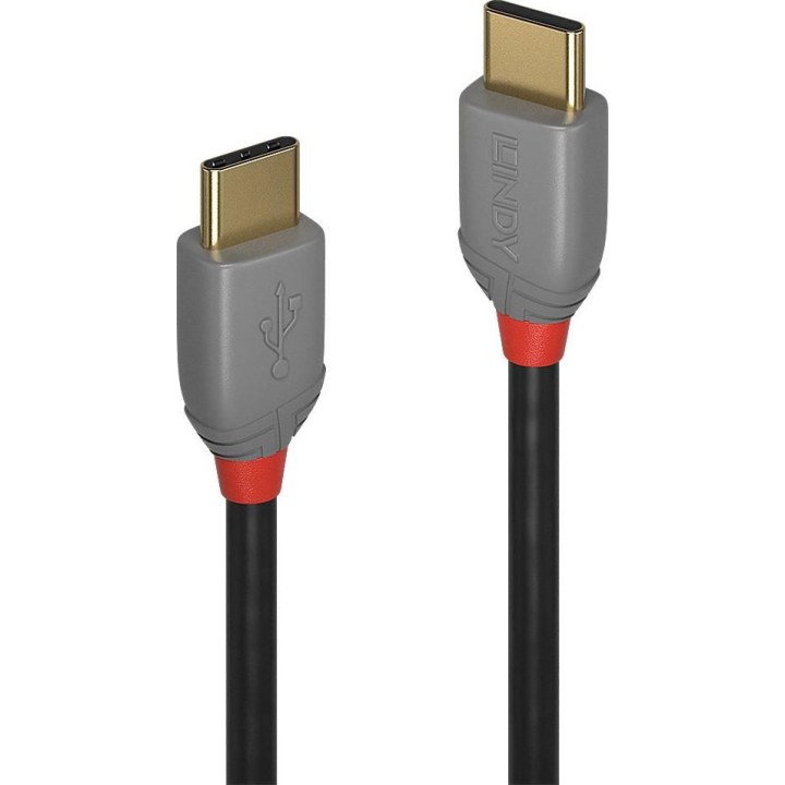 Lindy 2m USB 2.0 Type C to C Cable, Anthra Line
