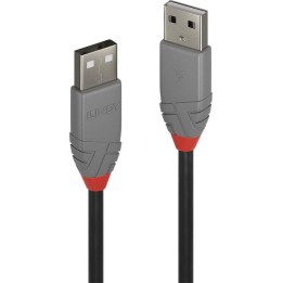 Lindy 36692 cabo USB USB 2.0 1 m USB A 0,48 Gbit/s Preto, Cinzento