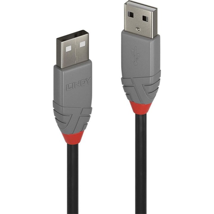 Lindy Câble USB 2.0 type A/A, Anthra Line, 1m