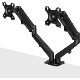 Lindy 40708 Dual desk monitor mount gas black