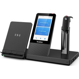 YEALINK WH67 UC Auricolare Wireless A clip, A Padiglione, Passanuca Ufficio Bluetooth Base di ricarica Nero