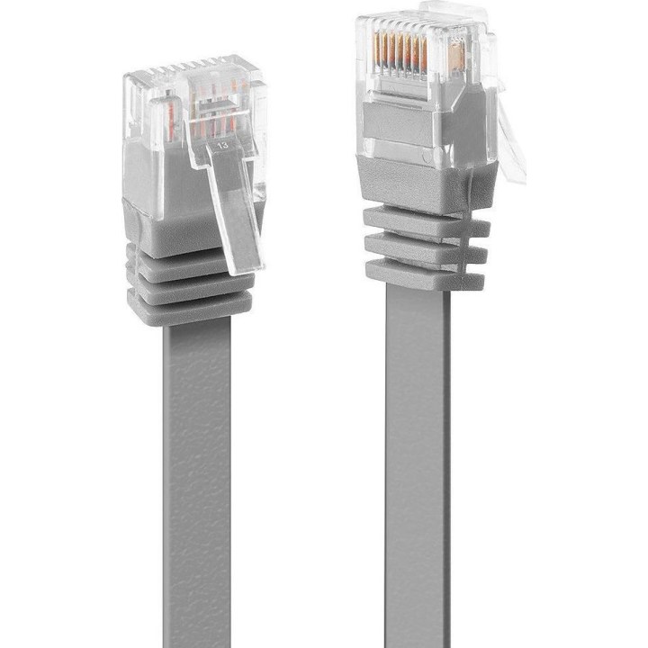 Lindy Cat.6 U/UTP flat network cable, 2 m, grey