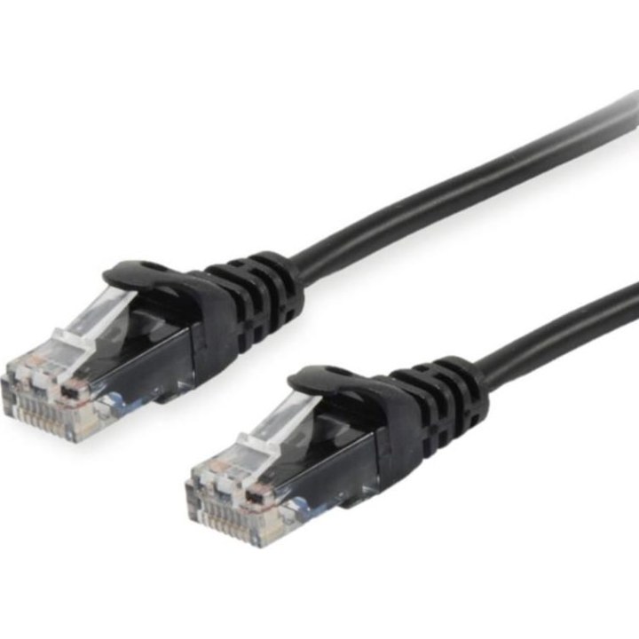 EQUIP Cat.6A U/UTP Patch Cable, 0.15m, Black
