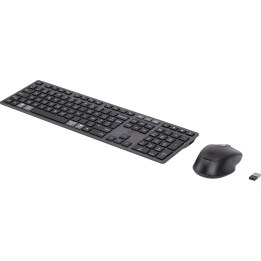 HP 720 Multi-Device Rechargeable Wireless and Mouse Combo keyboard Mouse included Home USB + Bluetooth AZERTY Belgian Black