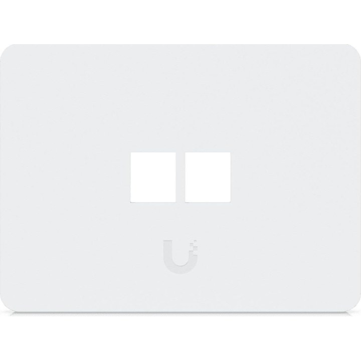 Ubiquiti UACC-WP-KEYSTONE-H-2P placa de pared Keystone horizontal 2 puertos blanca