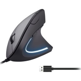 EQUIP 245118 mouse verticale ergonomico cablato nero