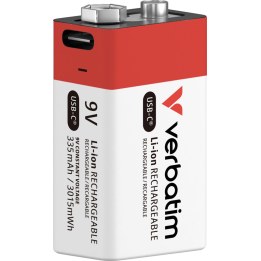 VERBATIM 30251 pile domestique Batterie rechargeable 9V Lithium-Ion (Li-Ion)