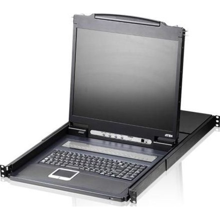 Aten CL1308N comutador KVM LCD 19" 8 portas preto