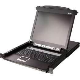 KVM con pantalla LCD de 19 pulgadas y 8 puertos