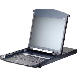 KVM LCD de 19 polegadas com 16 portas Cat5e/6