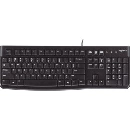 Logitech K120 kabelgebundene USB-Tastatur schwarz
