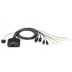 Aten CS22DP interruptor KVM Negro - Imagen 1