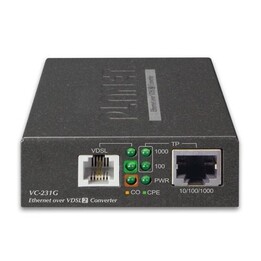 Planet VC-231G convertisseur de support réseau 1000 Mbit/s Noir